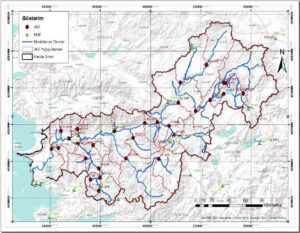 BUYUK MENDERES BASIN HYDROLOGICAL MODEL BORDERS